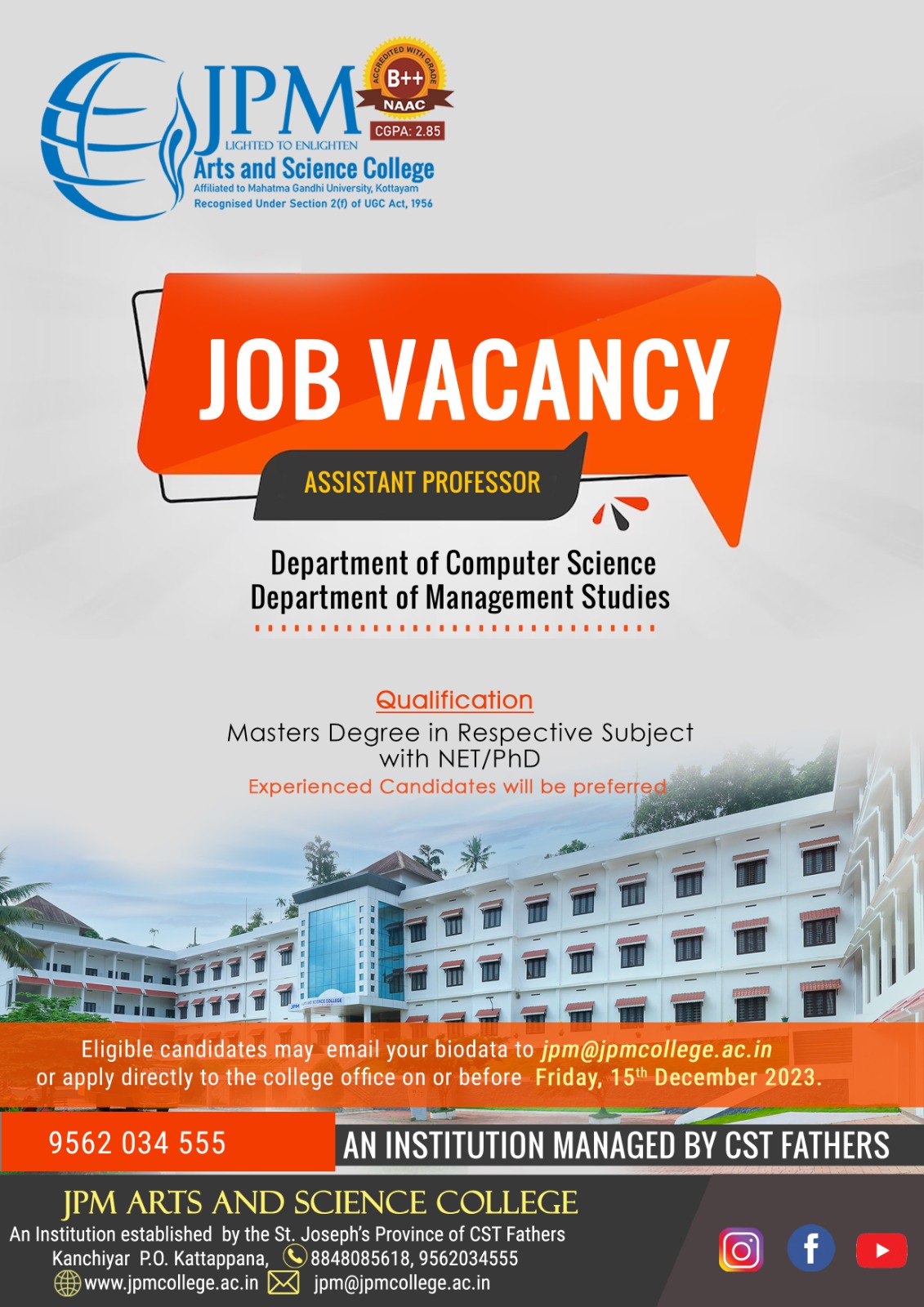 JOB VACANCY